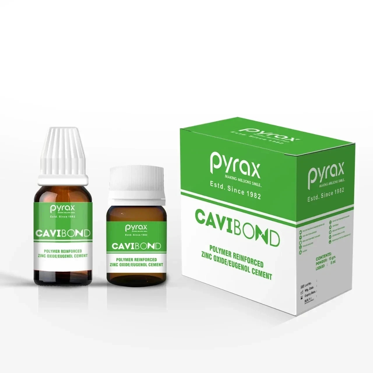 Pyrex Cavibond IRM Polymer Reinforced ZOE Zinc Eugenol Dental Cement