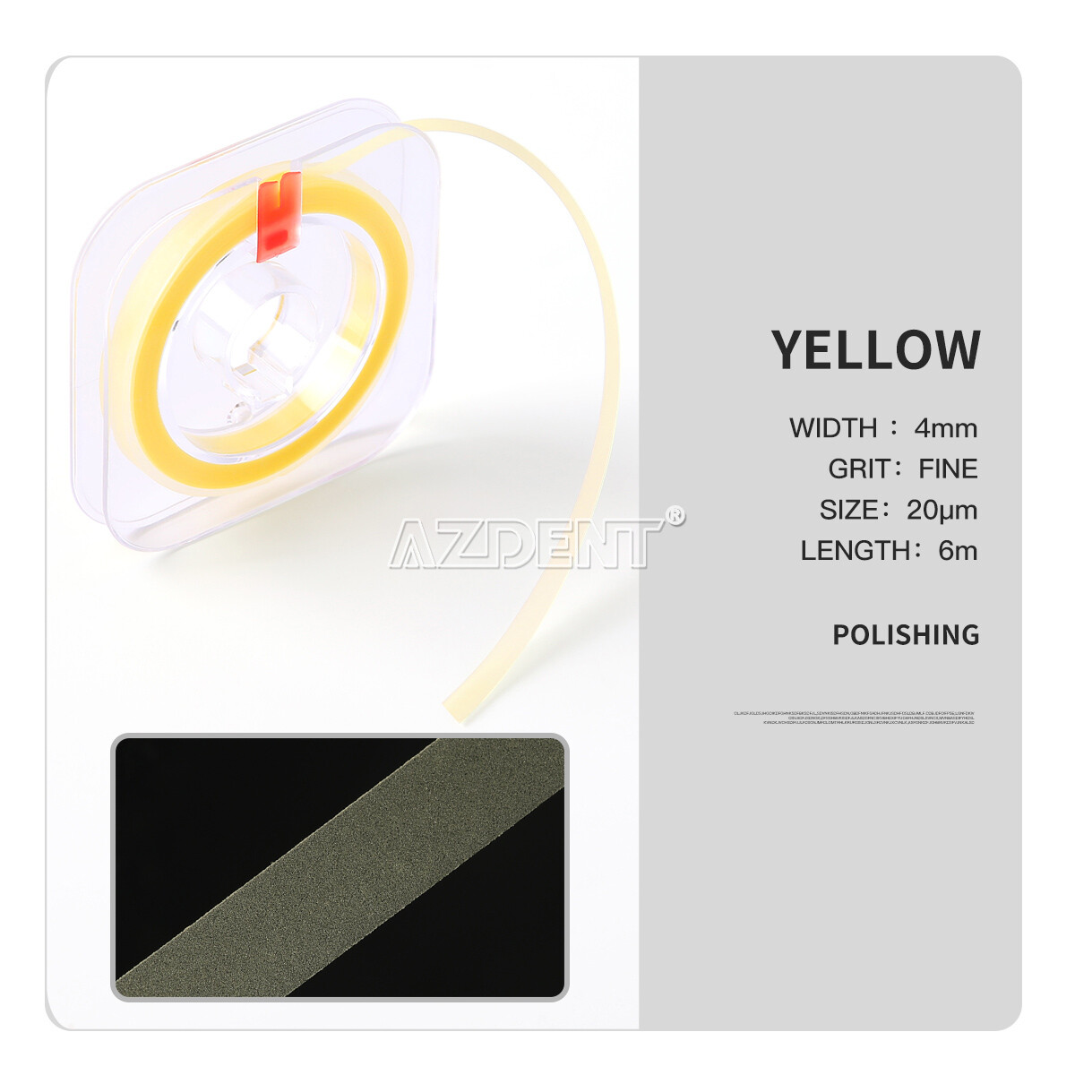 Dental Diamond Composite Polishing Strip For resin restorations IPR System Strip