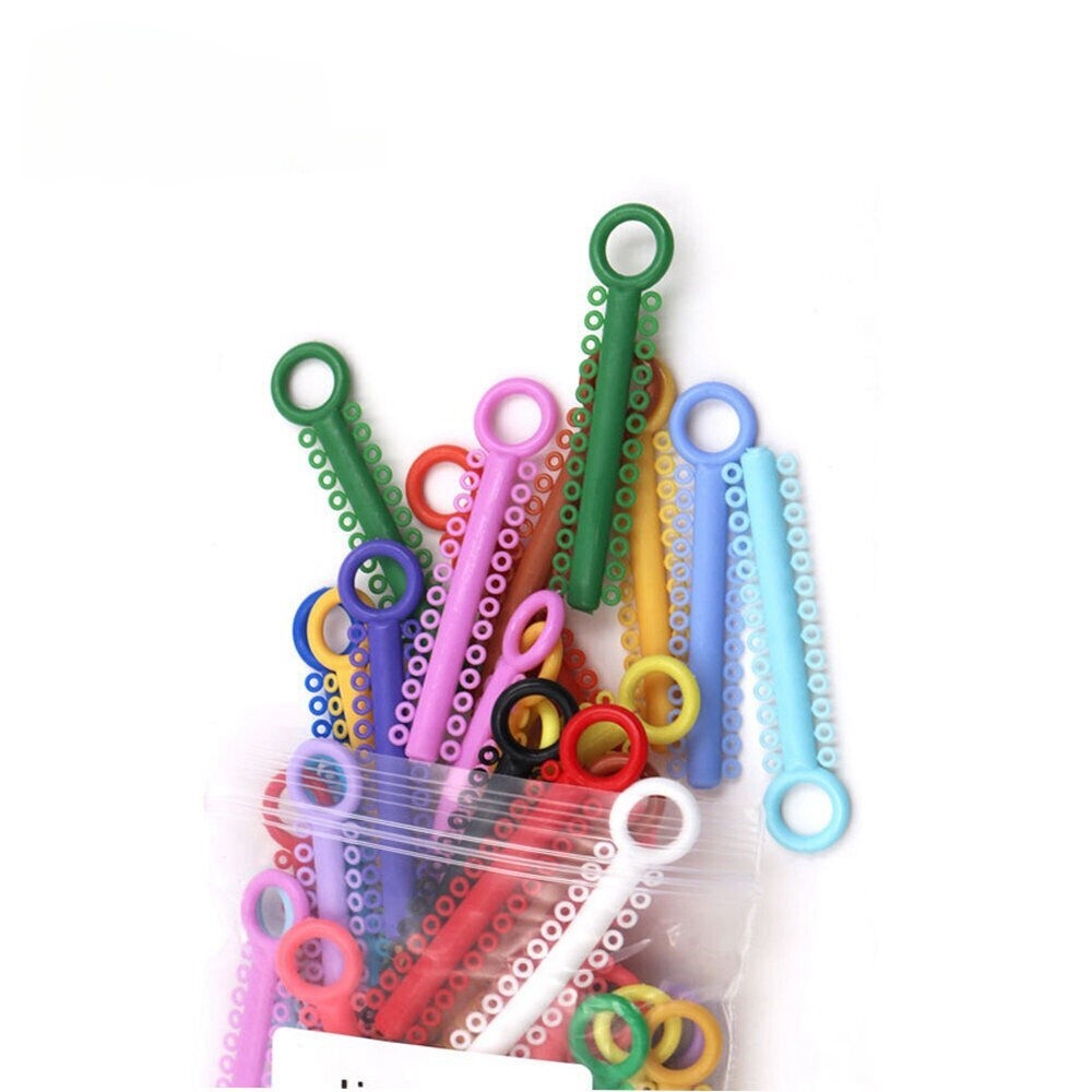 1040Pcs Dental Ortodoncia Ligature Ties Elastic Rubber Bands Ligaturas Bandas