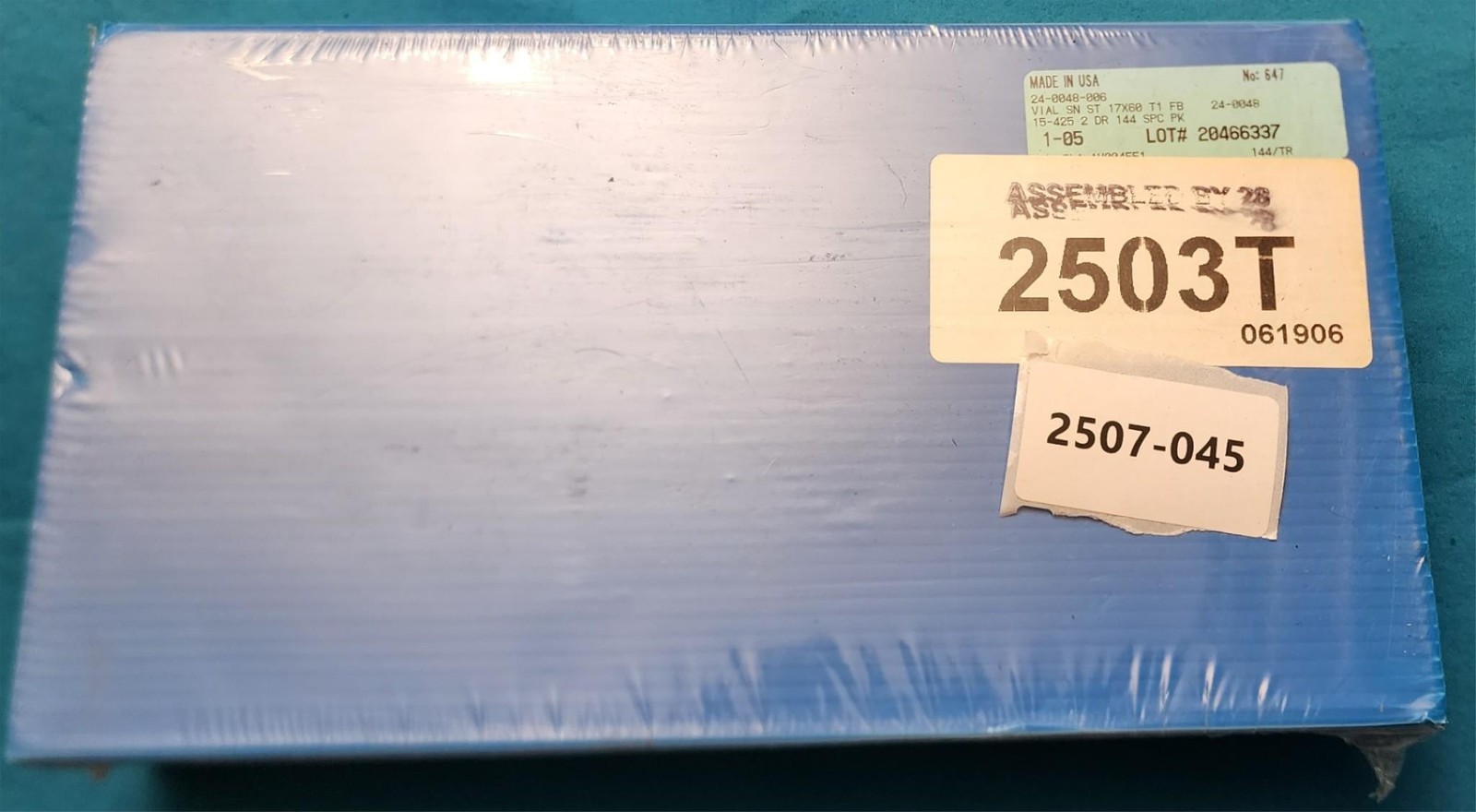 Qorpak 2503T Sample Vials with Fluoropolymer Resin-Lined Caps Case of 144 – NOS