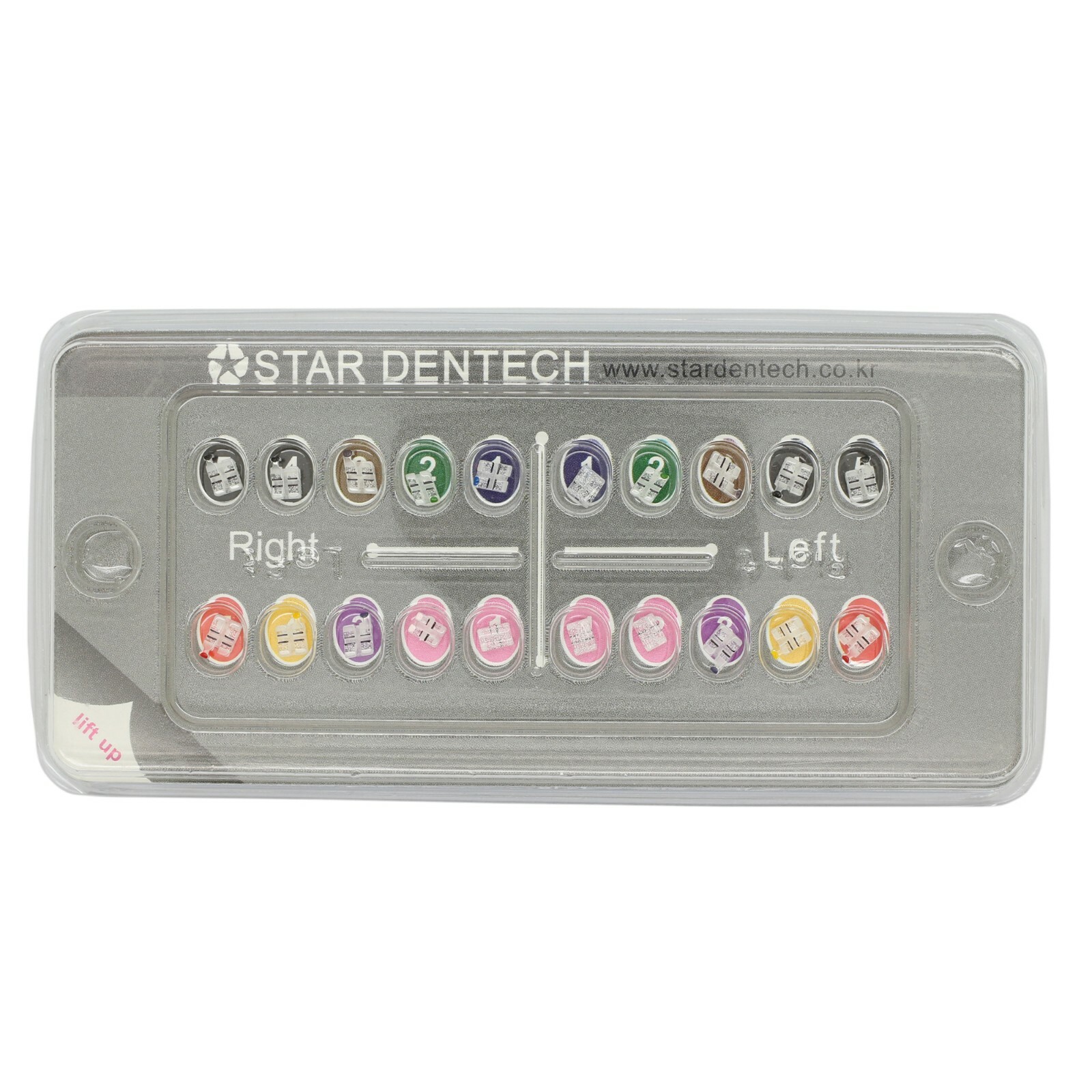Star Dentech Orthodontic Brackets Sapphire Monocrystalline Ceramic Roth MBT 022