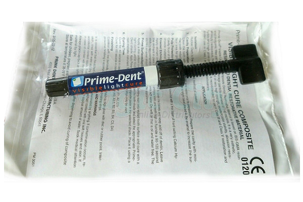 FAST SHIPPING Prime-Dent Light Cure Hybrid Dental Composite A3.5 4.5 gm Syringe