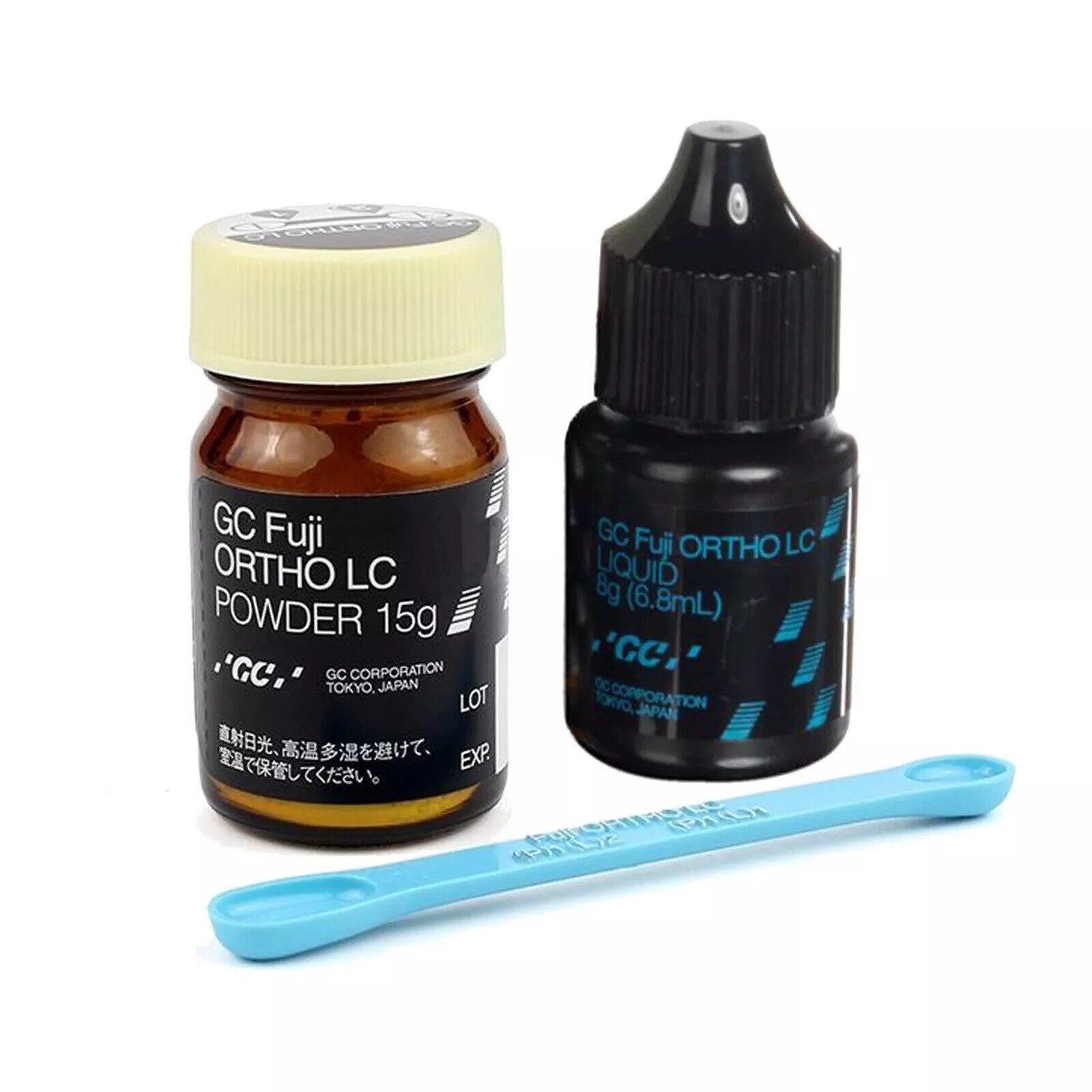 Gc Fuji Ortho LC Light-Cure Glass Ionomer Cement Powder 15g Liquid 8g