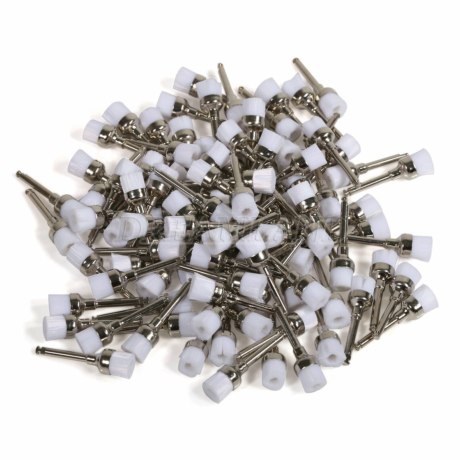 Dental Latch Type Prophy Polishing Brushes brush Flat Nylon Bristles #1 Disposab