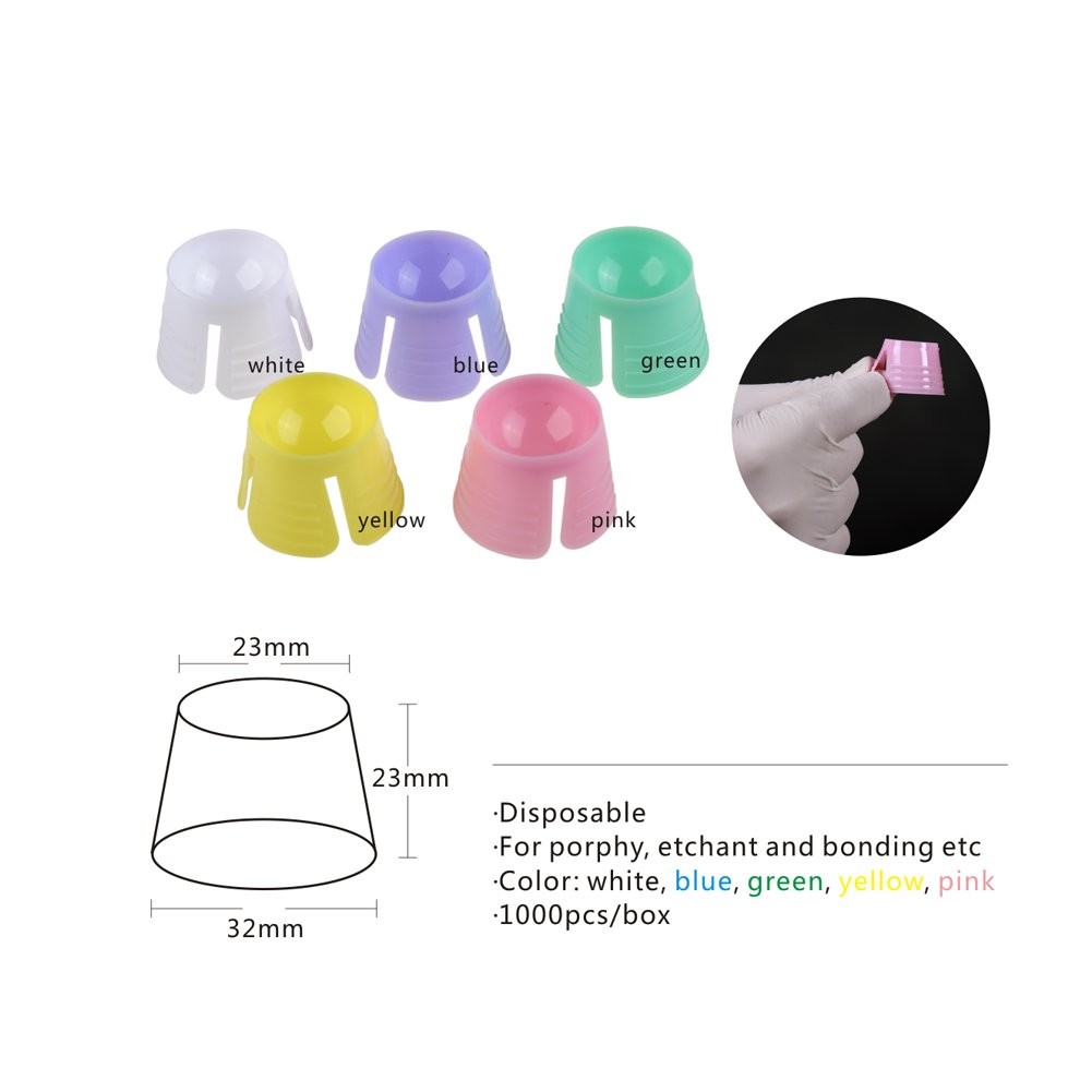 Easyinsmile Disposable Plastic Dappen Dish 100 PCS 100 Count (Pack of 1)