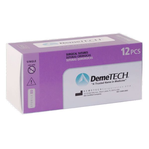DemeSORB 4/0, 18″ Polyglycolic Absorbable Braided