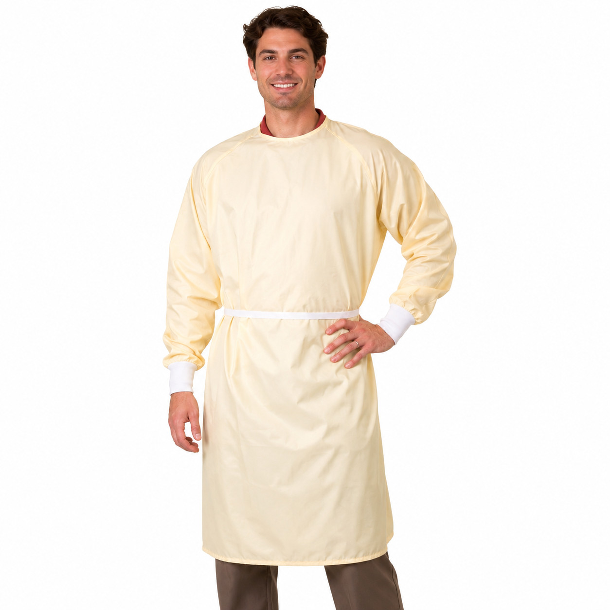 Reusable Utility Gown (2-Pack) Washable Protective Lab, Veterinary, Salon, Gown