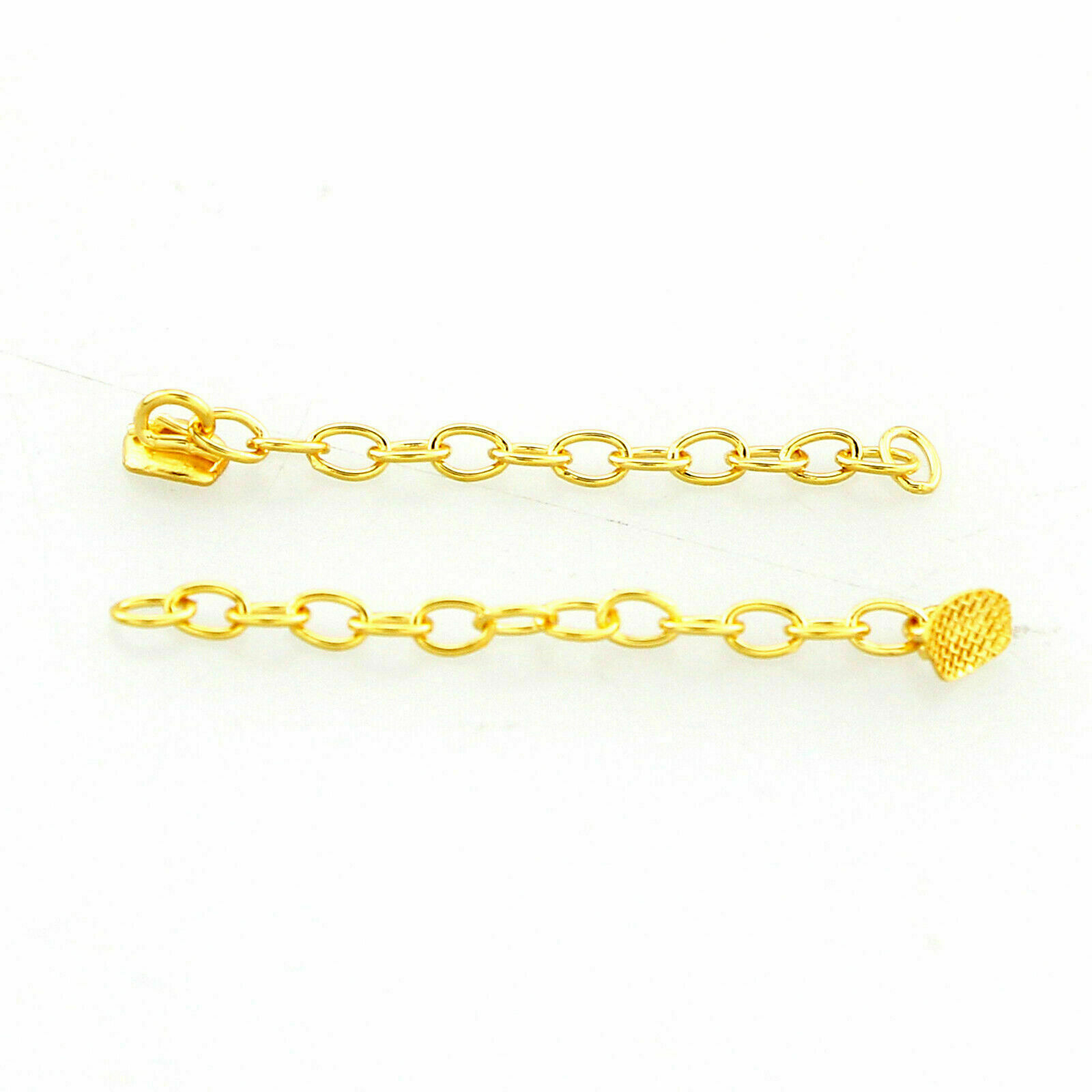 Dental Orthodontic Gold Plated Traction Chain Round/Rectangle Lingual Button 6pc