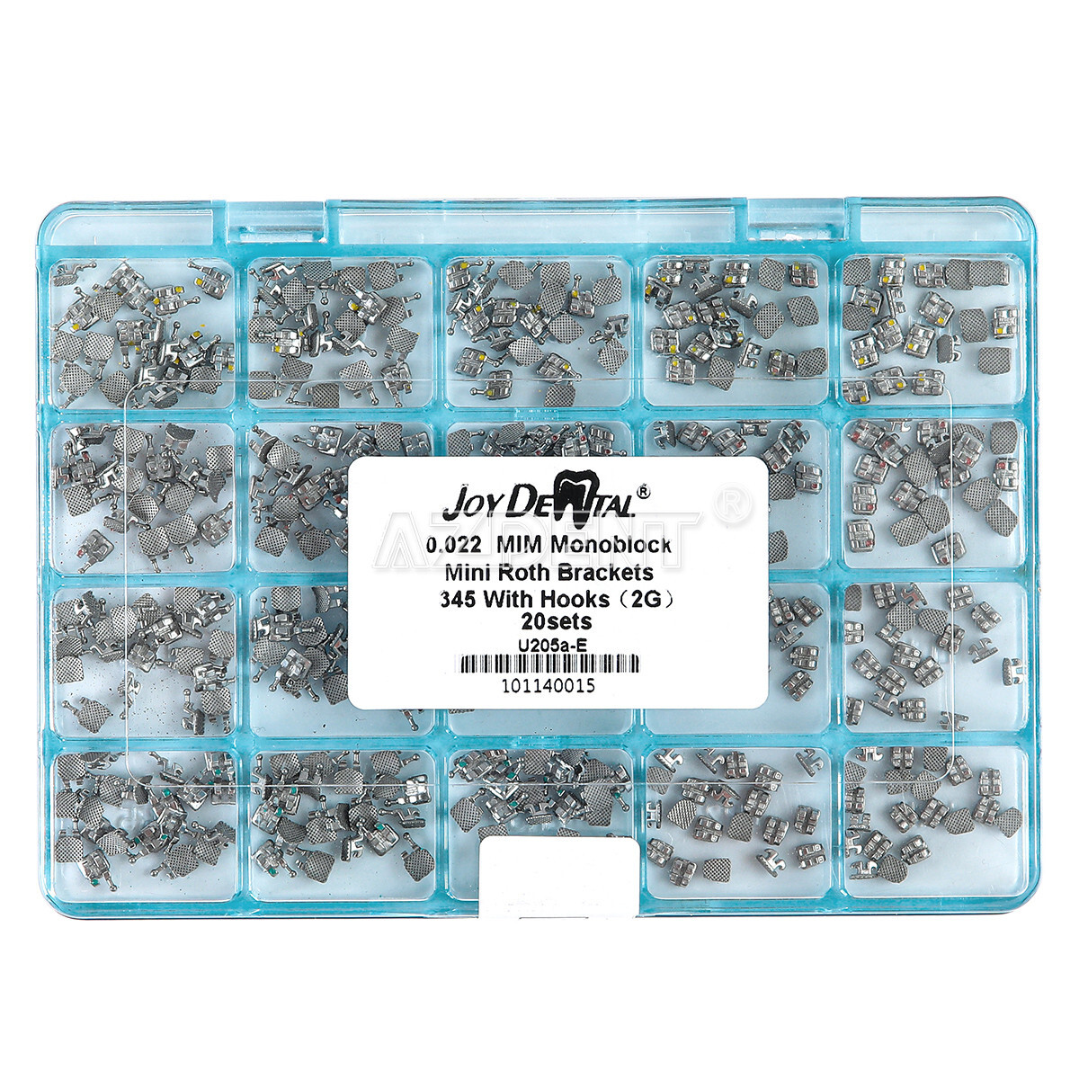 Dental Orthodontic Brackets Mini Roth.022 345Hooks 20sets/400pcs Joydental