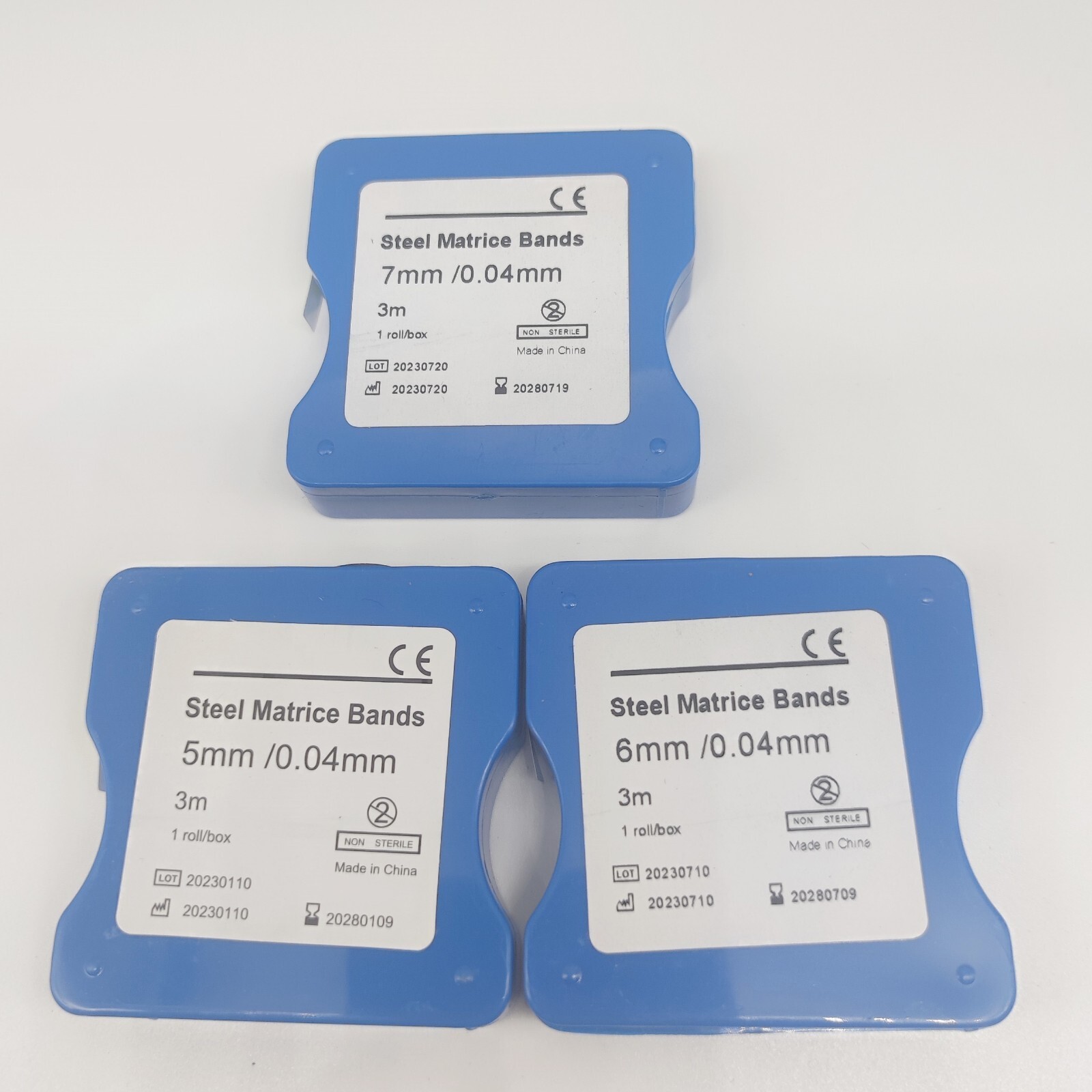 Dental Metal Matrix Bands Striproll Stainless Steel width 5/6/7mm 0.04mm