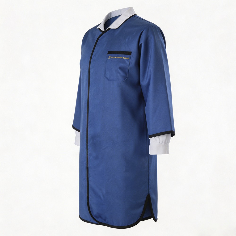 0.35mmPb X-Ray Lead Apron Gel Coat Long Sleeve Radiation Protective Medical M