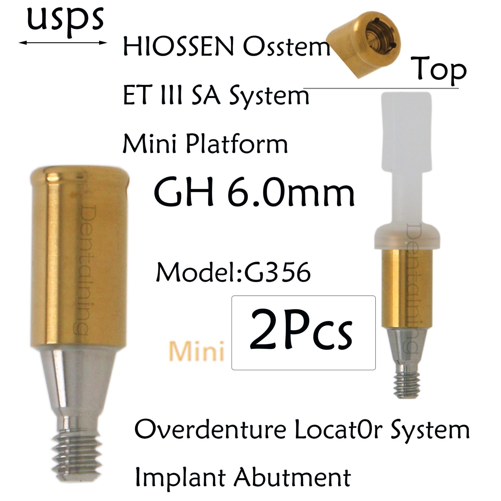 US HIOSSEN ET III SA/Osstem/DIO UF/Snucone Mini Locator Abutment For 1-6mm
