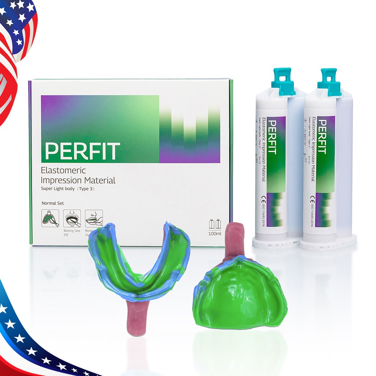 Dental VPS Silicone Impression Material Super Light Body Normal Set Type3 PVS