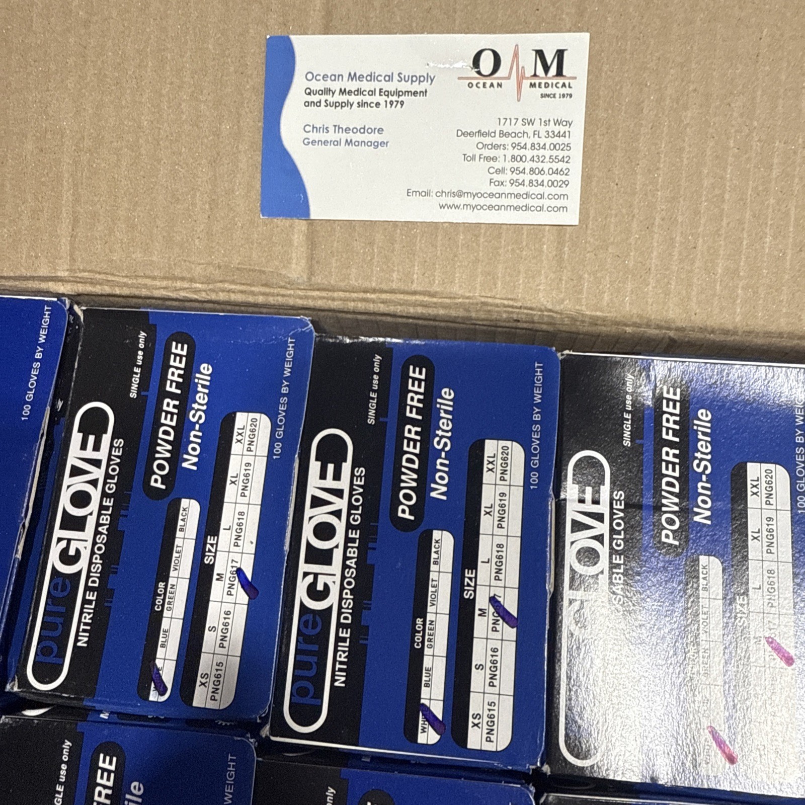 Case Of 1000 – Pure Glove Nitrile Disposable Gloves, Size Medium, Color White!!
