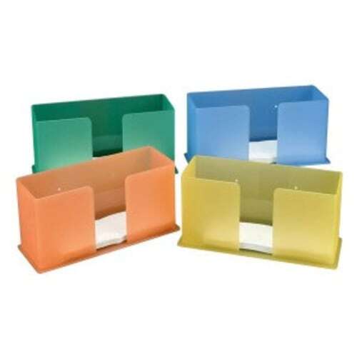 Plasdent C-Fold Towel Holder – Sapphire Blue, 10-3/4″ W x 6″ H x 4-1/4″ D