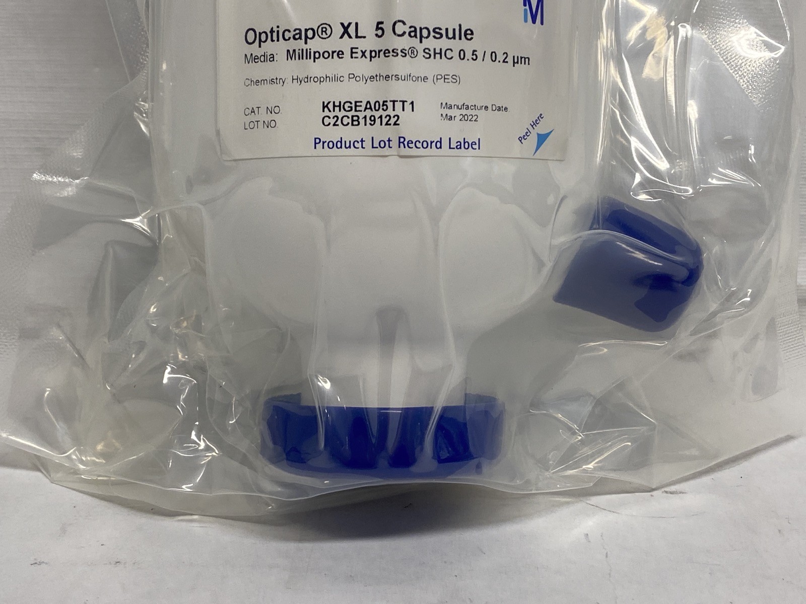 MILLIPORE Express Opticap XL 5 Filter Capsule 0.5/0.2um SHC 1-1/2”TC KHGEA05TT1