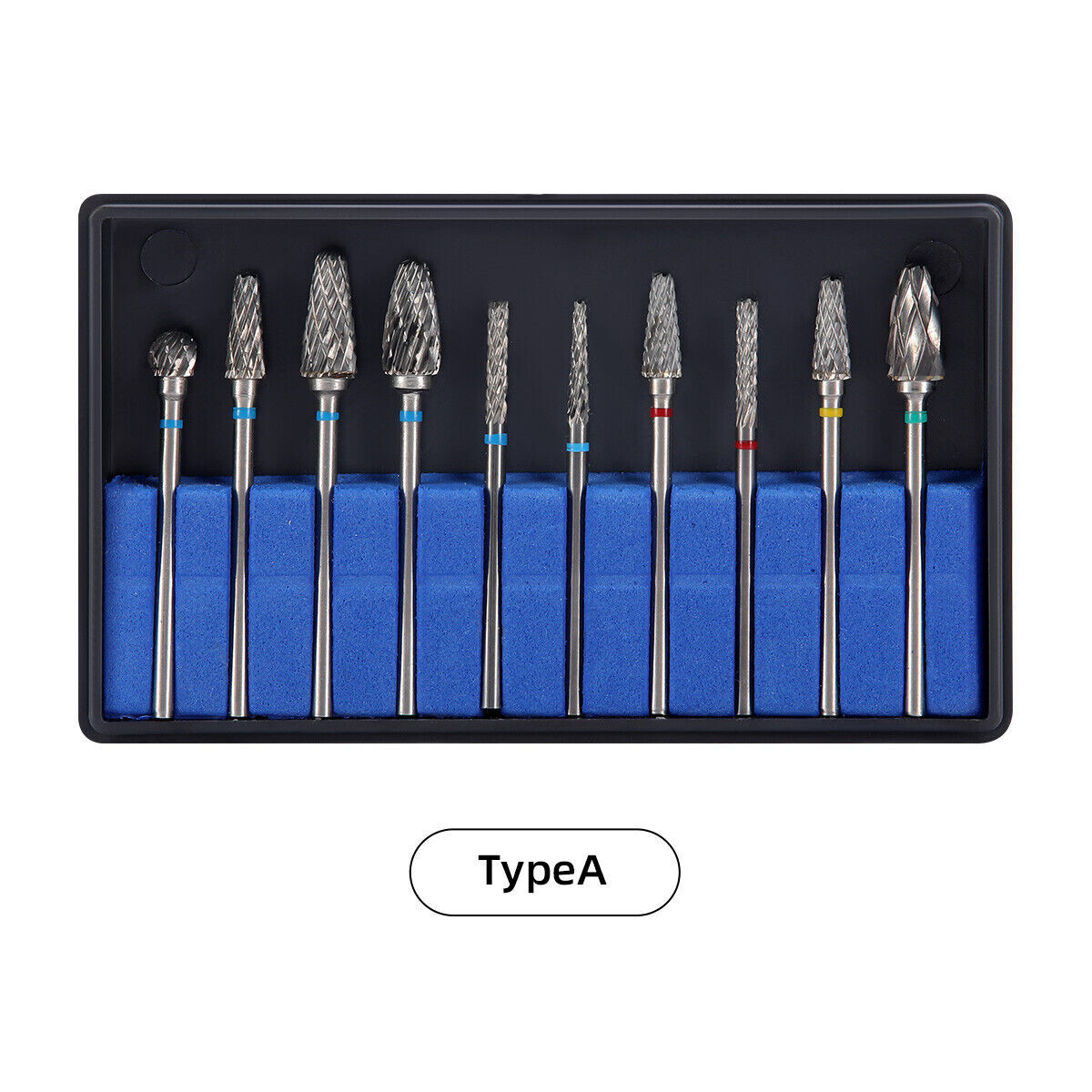 10Pcs/Box Dental Lab Polishing Burs HP 2.35mm Drills Tungsten Steel Carbide Bur
