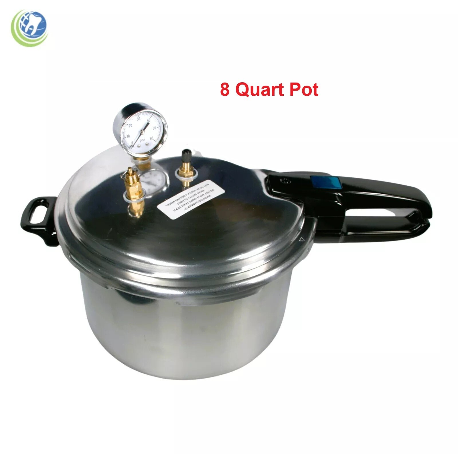 Dental Laboratory Pneumatic Curing Pressure Pot 8 Quarts (7.57 Liters) Aluminum