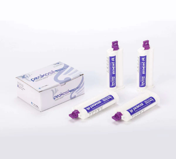 4 PEAKOSIL Heavy Body Regular Set 50 ml Cartridges. VPS Impression Material