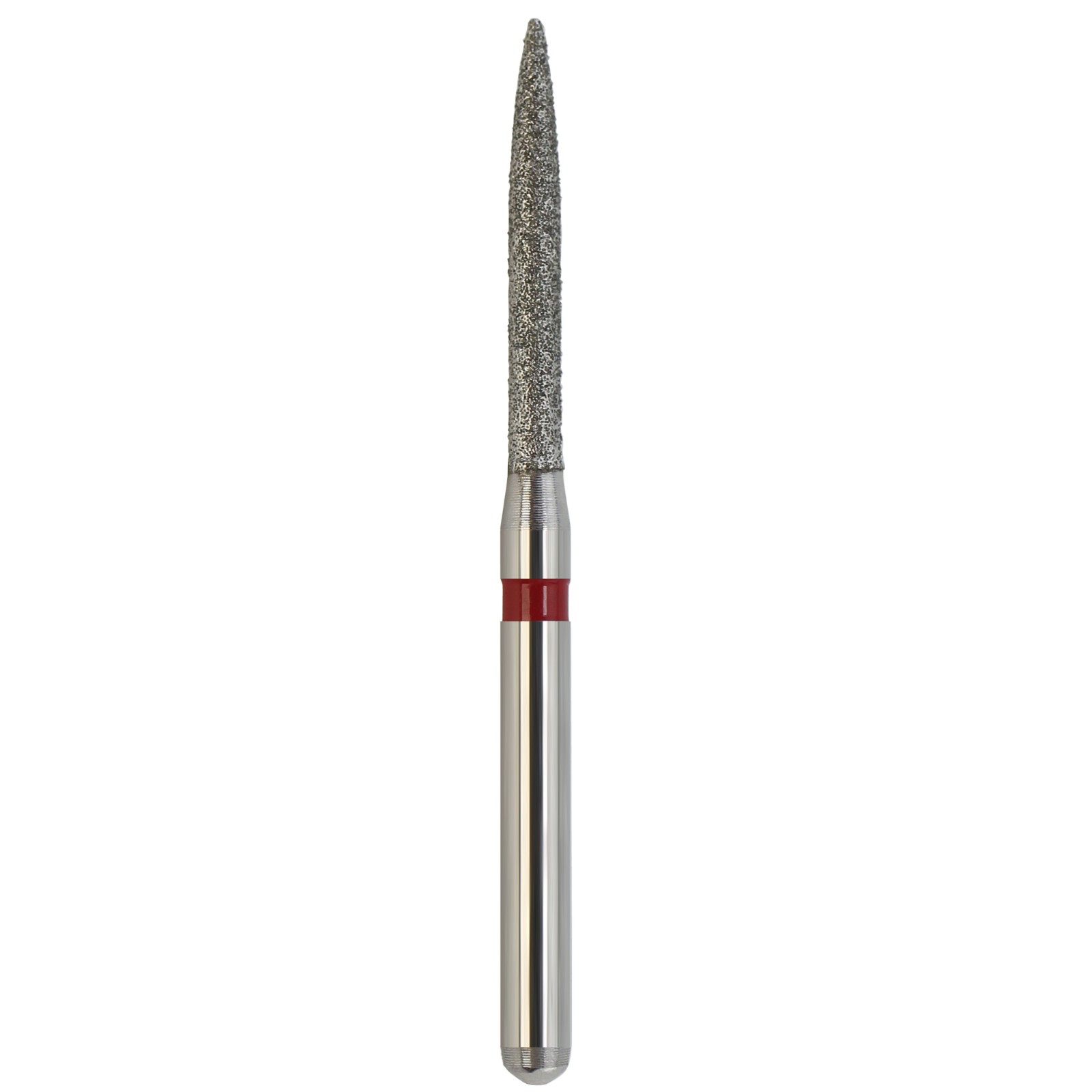 Dental Diamond Flame Bur Fine Grit Red FG Burs 863/012F For High Speed Turbine