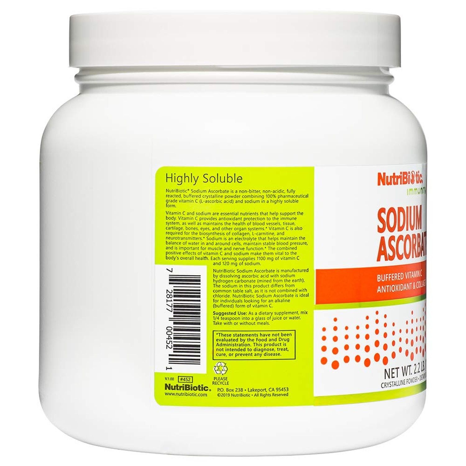 NutriBiotic – Sodium Ascorbate Buffered Vitamin C Powder, 2.2 Lb | Vegan, Non…