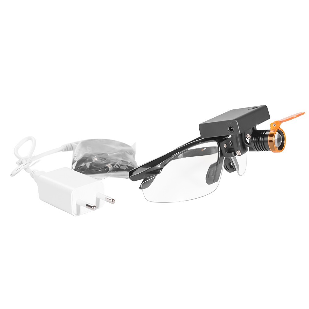 3W Wireless Dental LED Headlight with Optical Filter Dental Loupe Light US
