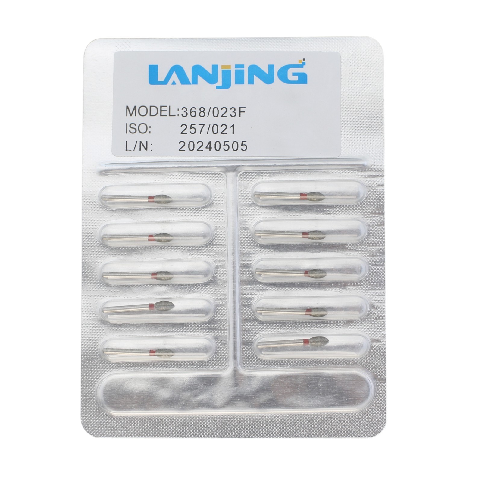 Dental Diamond Burs Football Egg 368/023C Coarse Grit Fine Friction Grip 19mm