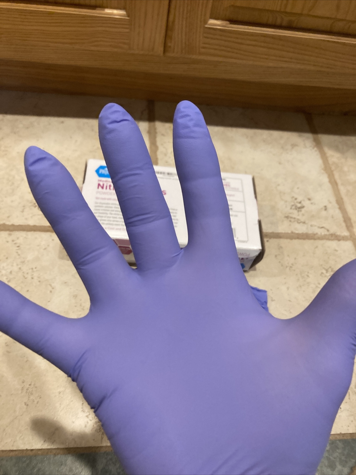 MedPride Powder-Free Nitrile Exam Gloves Large, Box/100