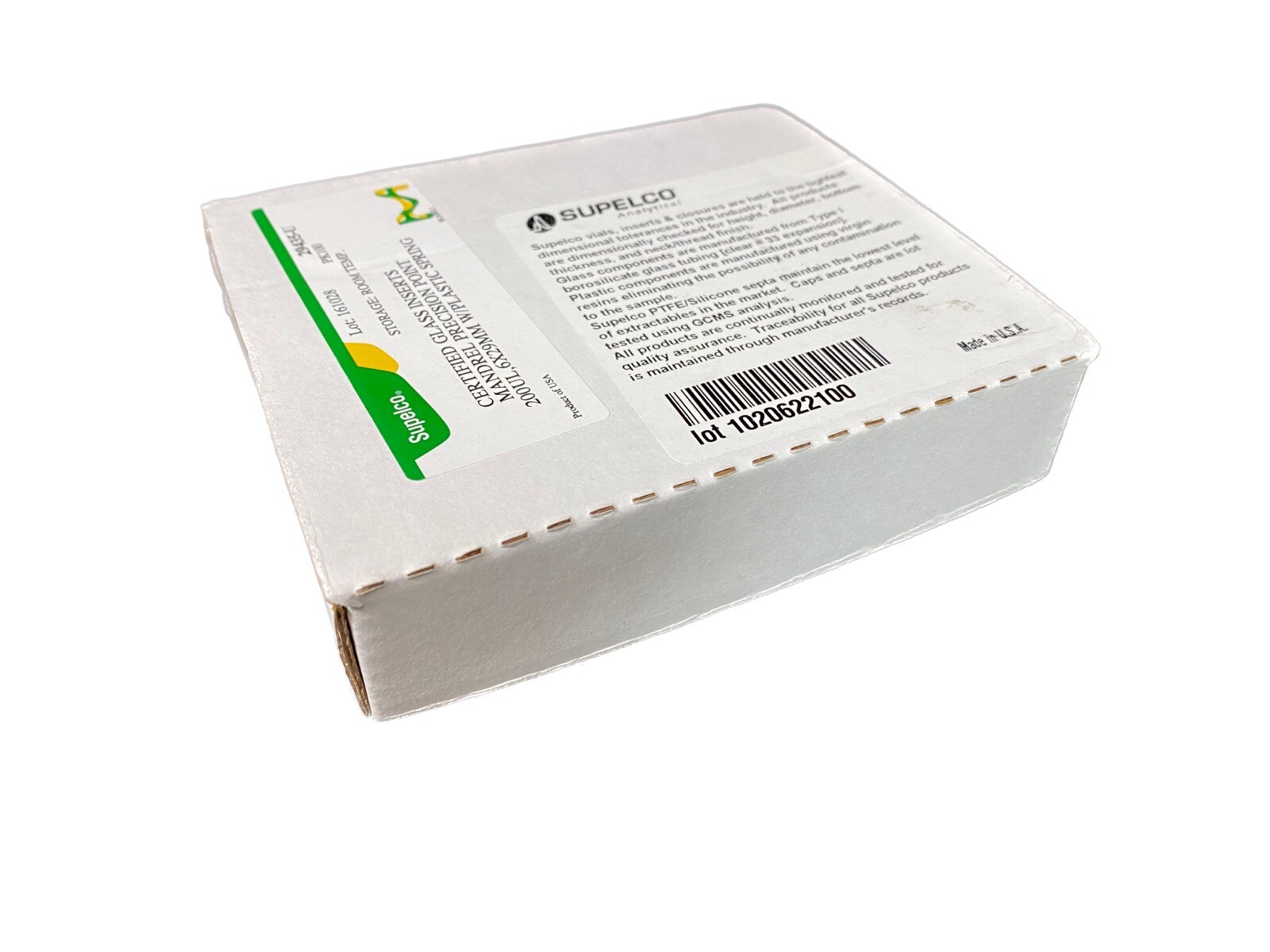 SUPELCO .2mL 12x32mm Certified Glass Inserts w/ Plastic Spring 29435-U (100/pk)