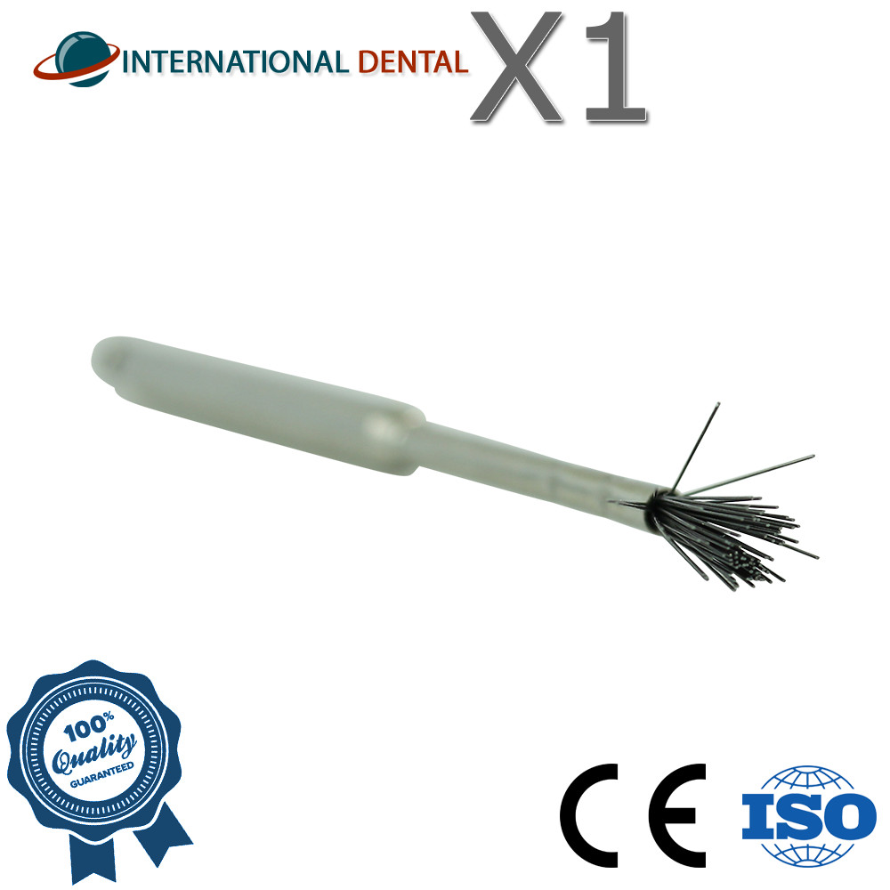 Dental Fixture Surface Threads Cleaning Brush With Titanium Bristles Regular
