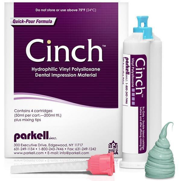 Parkell S463S Cinch Quick Heavy Body Putty Fast Set VPS Material Split 4/Pk