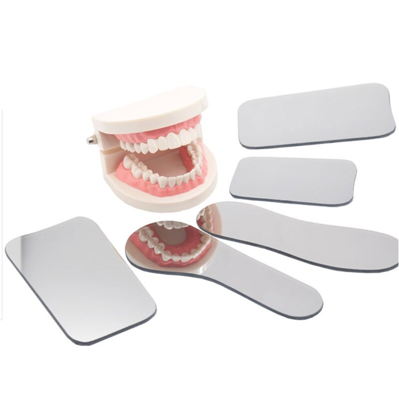 5Pcs Dental Ortho Intra Oral Photography Mirror Glass Reflector Mouth Mirror