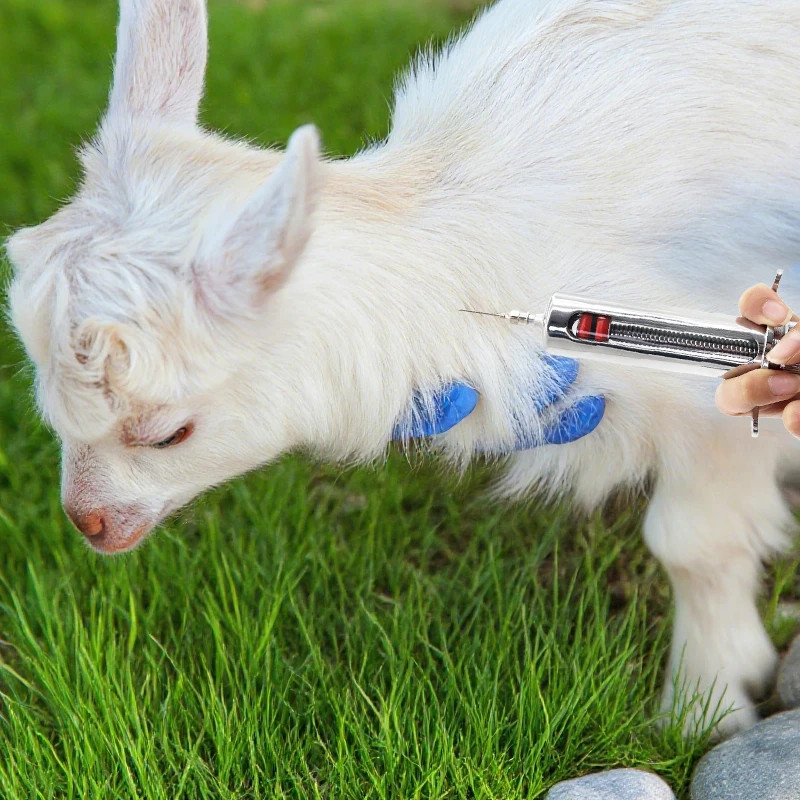 10/20/30/50ml Metal Automatic Veterinary Syringe Adjustable Dose Vaccine Injecti