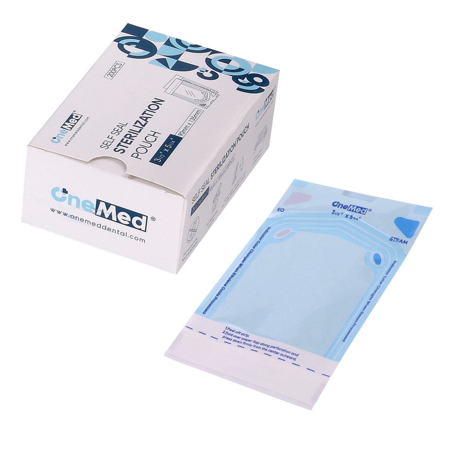 4000 Sterilization Pouches- 3.5 » x 5.25 » Dental Medical Self Seal Pouch Bags