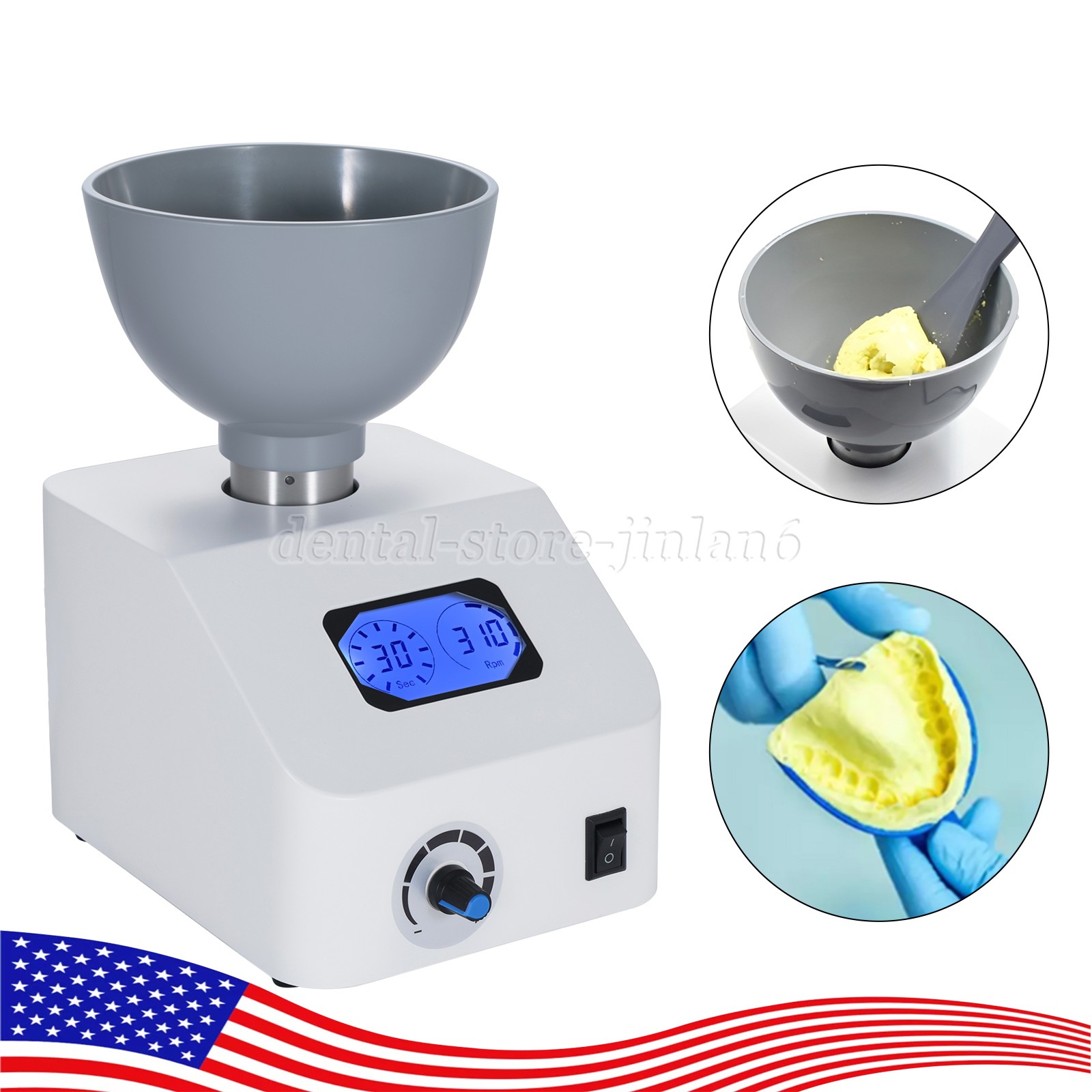 Dental Lab Alginate /Die Semi-automatic Alginate Mixer Stone Mixer