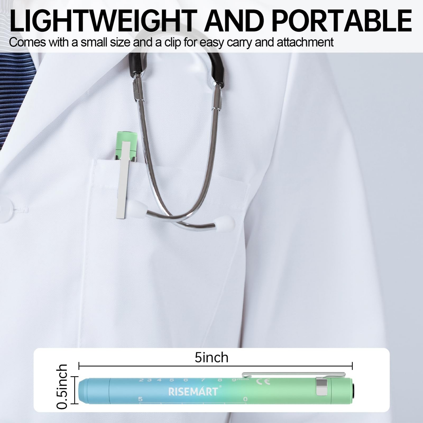 Rechargeable LED Pen Light for Nurses & Doctors – 2 Pack, USB Charging, Dual Mod