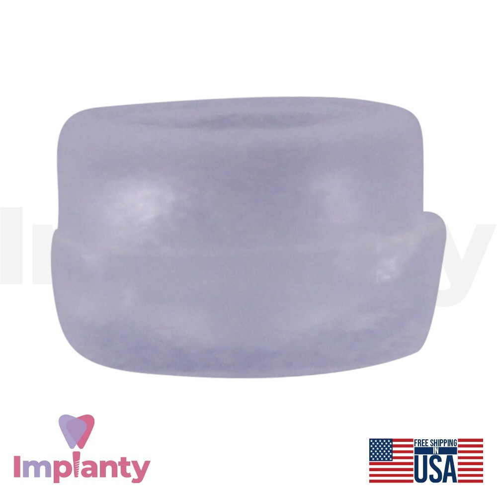 10x Dental Standard Silicone Caps Regular Size 2.5mm For Ball Attachment 1300g
