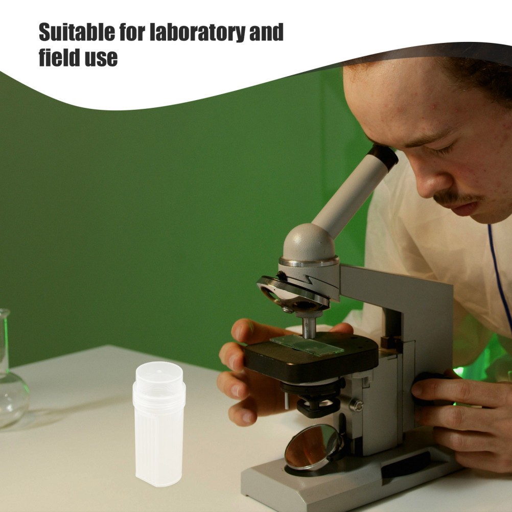 6 Pcs Staining Tank for Slides Lab Microscope Supplies Clear Plastic Jar