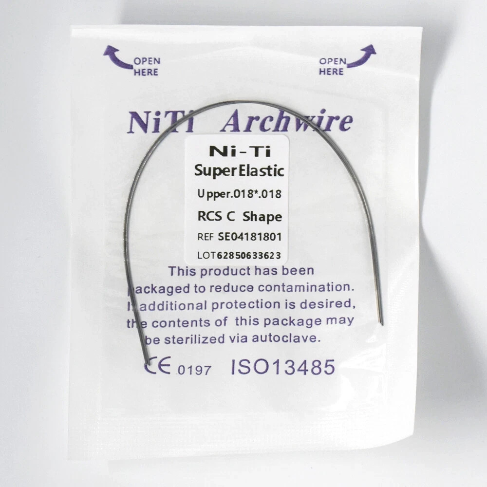 2 Pcs/Pack Ortho Dental Arch Wire Super Elastic Niti Reverse Curve Rectangular