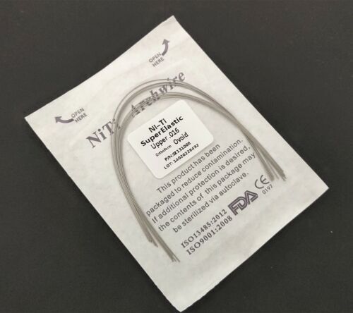 10 Packs Arcos de Dental Ortodoncia Redondos Niti Arco de Alambre Su Arch Wire