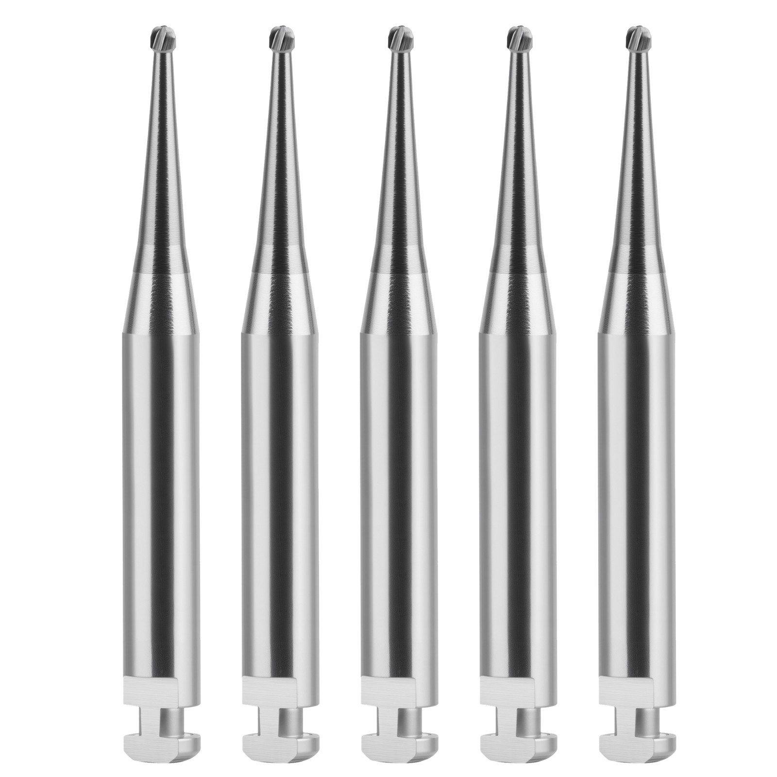 Wave Dental Latch Carbides Contra Angle Bur 22mm Round Taper Fissure Invert Cone