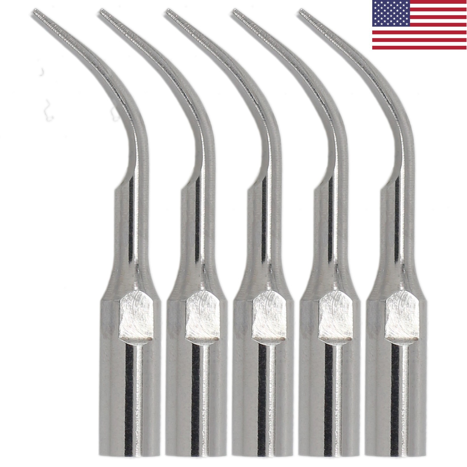 5PCS Woodpecker DTE Dental Ultrasonic Scaler Tips Scaling GD2 SATELEC ACTEON NSK