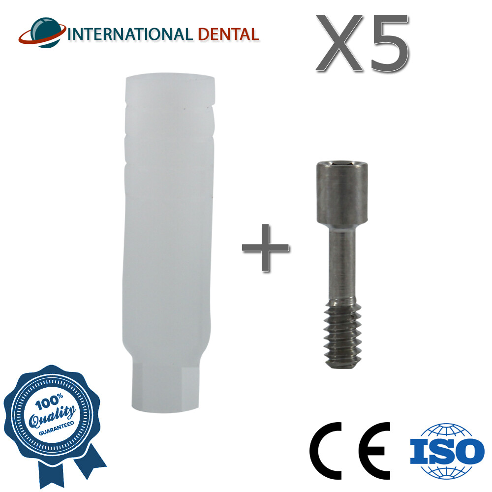 Lot Of 5 Plastic Castable Adapter Head With Hex Slim 3.0mm,Dental Fixture