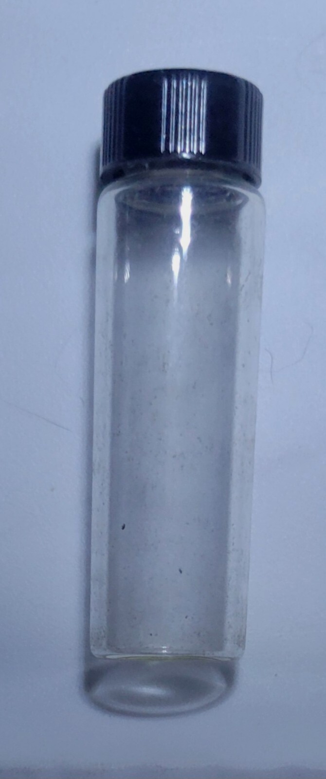 High Quality New Clear Vials With Black Phenolic Cap Pack Of 50