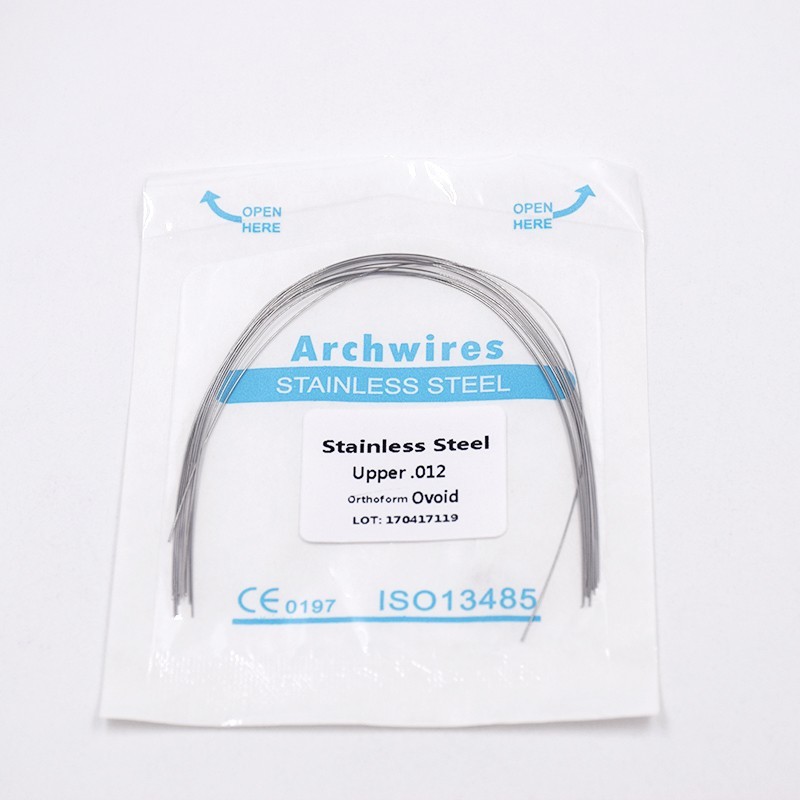 Dental Arch Wire Stainless Steel Natural Round Rectangular Ovoid/Natural/Square