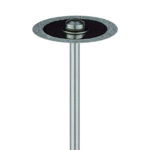 Meisinger 915DC Double Sided Edge Diamond Disc 1/Pk. HP Mounted Ø19mm, 0.15mm