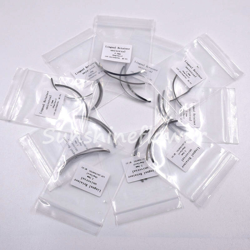 2pcs/Pack Dental Orthodontic Universal Lingual Retainers Mesh Base 1.2mm/2.0mm
