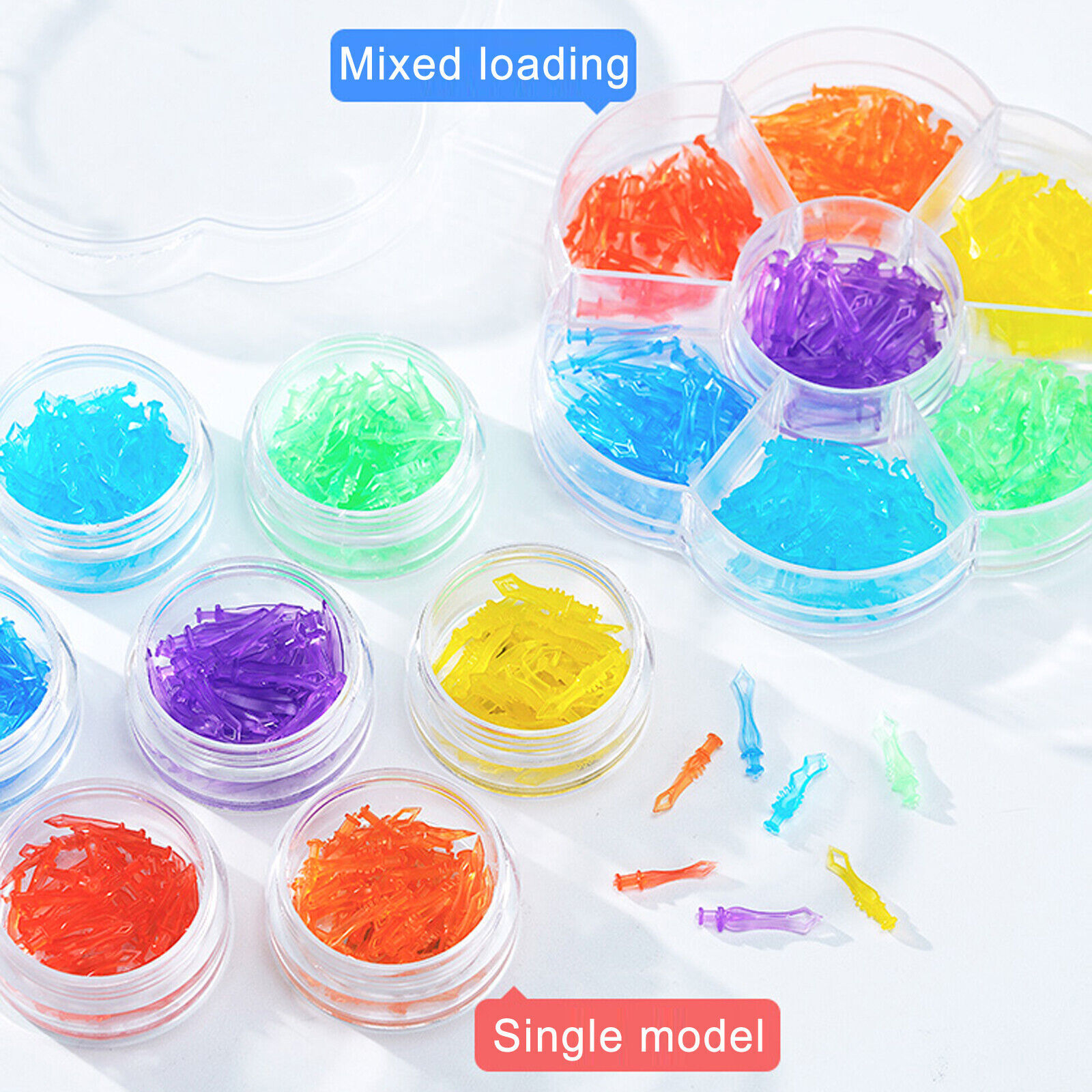 40/210 Pcs Dental Diamond Wedges Matrix Matrices Adaptive Interdental Wedges