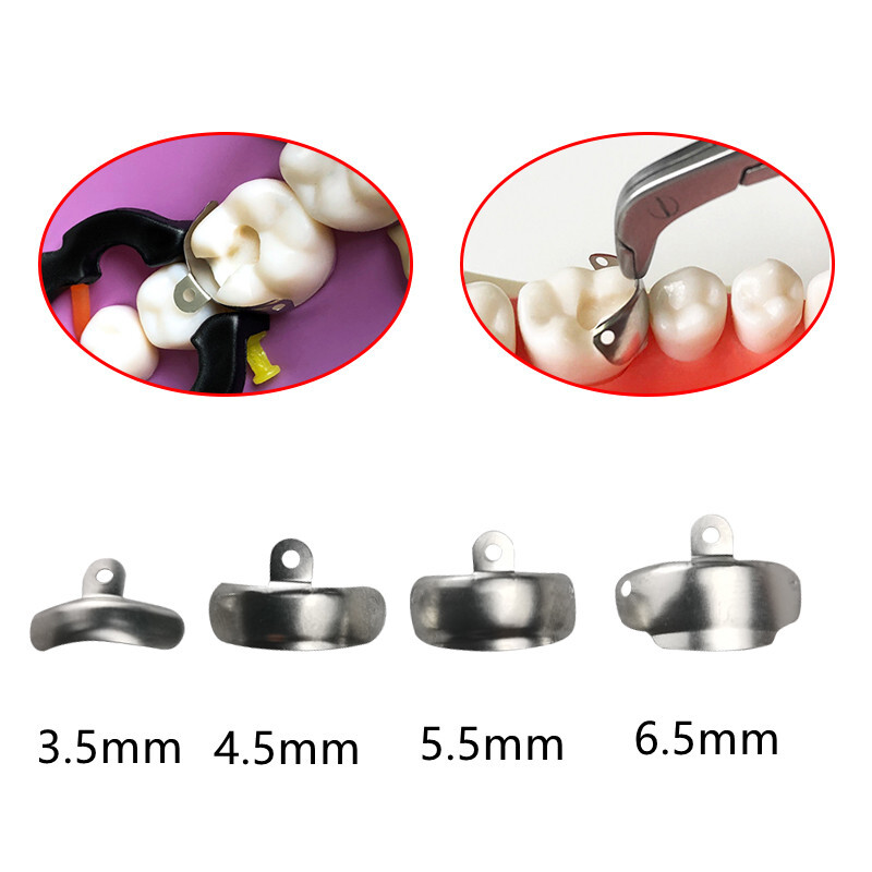 50Pcs Dental Matrix Bands Palodent V3 Style Sectional Contoured Matrices