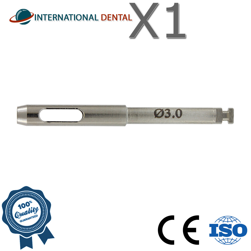 Tissue Punch Drill Ø3.0mm Dental Fixture Instrument Dentist Tool Stainless Steel